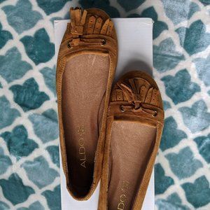 Aldo Moccasin Brown Flats